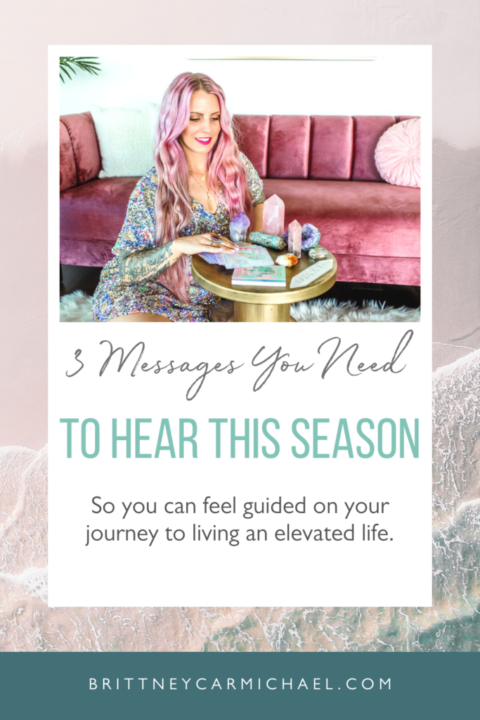 In this episode of The Elevated Life, we're sharing "3 Messages You Need to Hear This Season" so you can feel guided on your journey to living an Elevated Life. If you’re seeking inspiration and empowerment to improve aspects of your life, then you HAVE to listen to this episode!