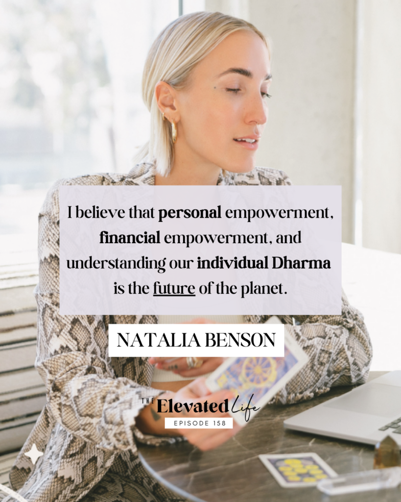 In this episode of The Elevated Life, we're sharing "Awakening Your Inner Magic with Natalia Benson" so you can connect with your higher wisdom and bring out the light within you. If you want to learn more about how astrology and spirituality can guide you on your personal growth journey, then you’ll love this episode!