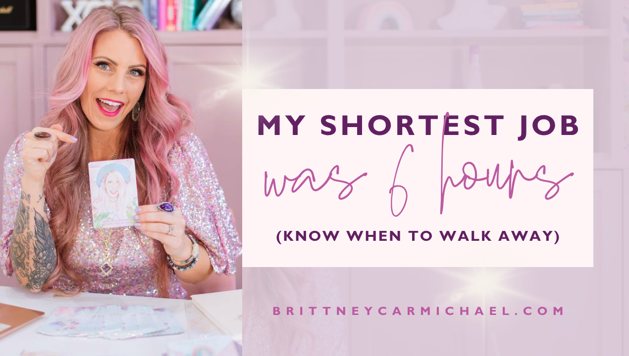 Brittney Carmichael speaking on stage, illustrating the 7 or Above Rule for choosing aligned work